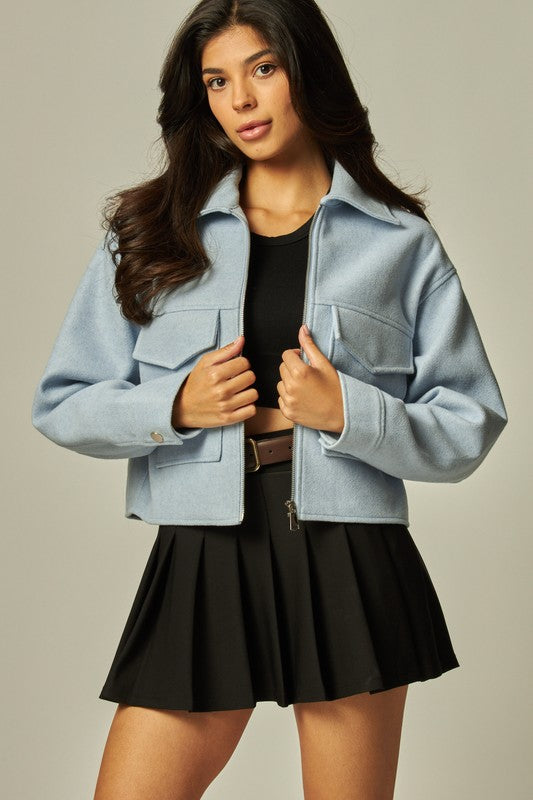 Wool Taylored Bomber Jacket