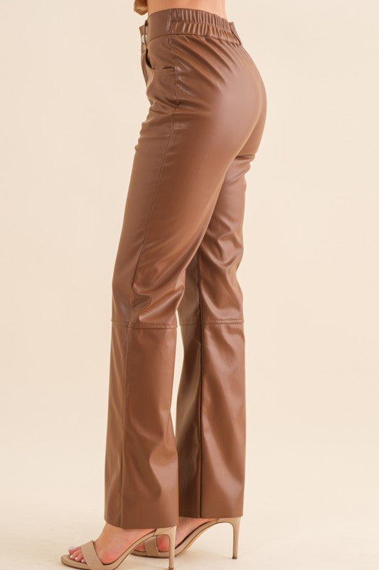 Faux Leather Pu Pants