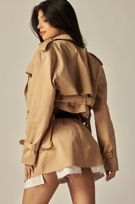Crop Trench Jacket