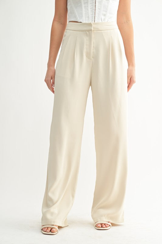 Tailored Straight-leg Pants