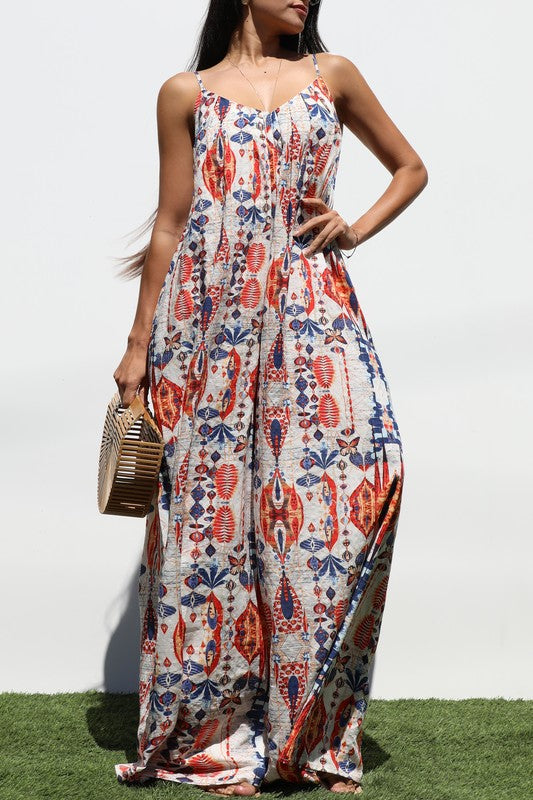 Loose Fit Woven Jumpsuit