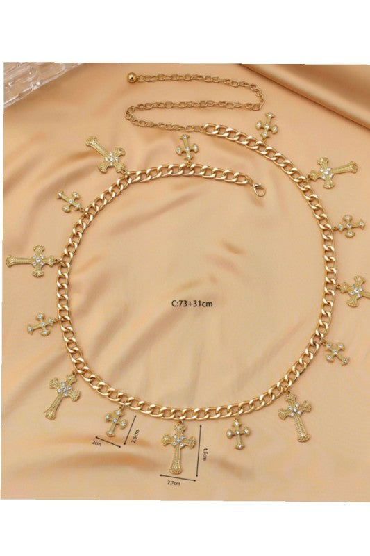 Metal Cross Waist BodyChain