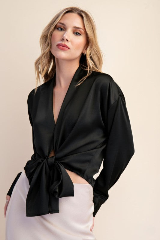 2-way Tie Front Or Back Crop Top