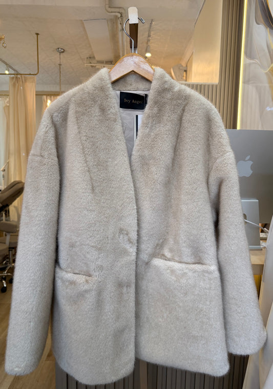 Fur V Neck Jacket
