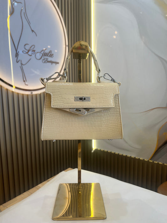 Crocodile clutch bag