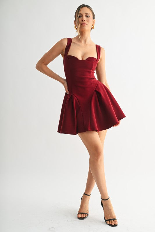 Contour Flare Mini Dress