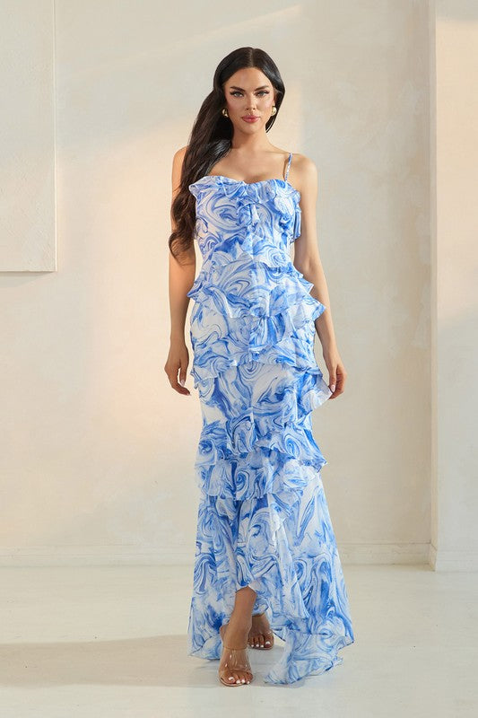 Ruffle Tiered Maxi Dress
