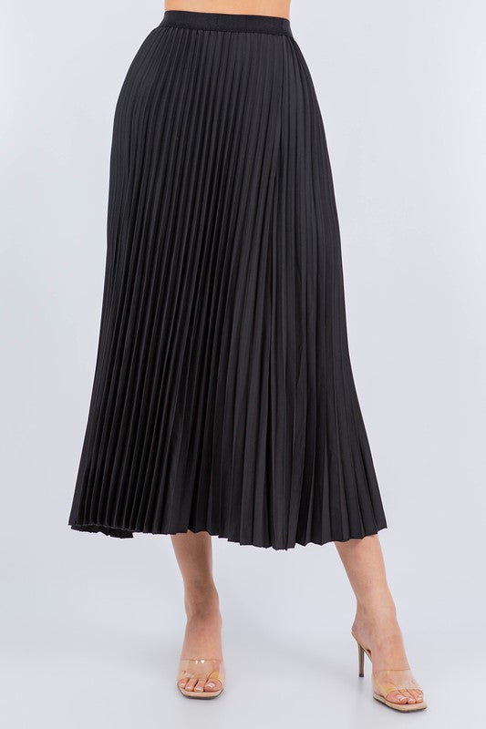 Pleated Long Skirt