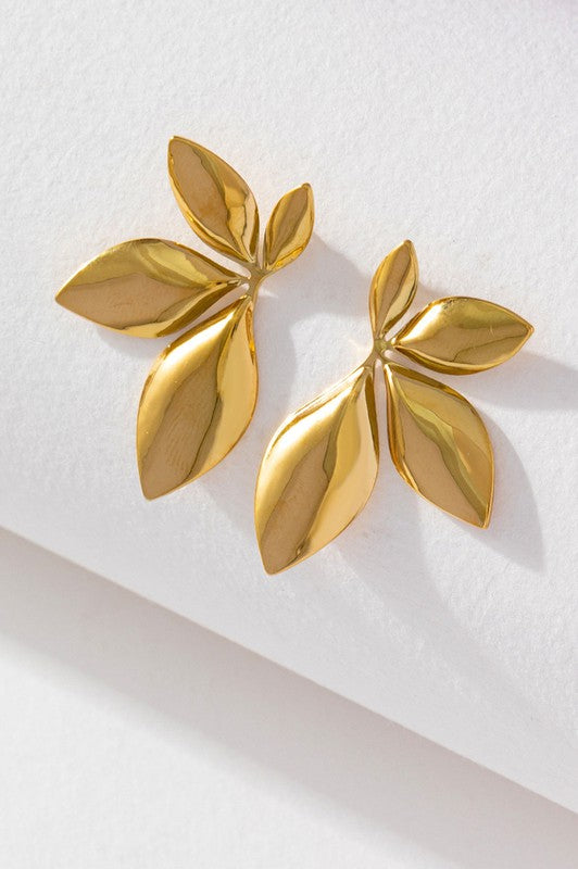 Leaf Gold Earring