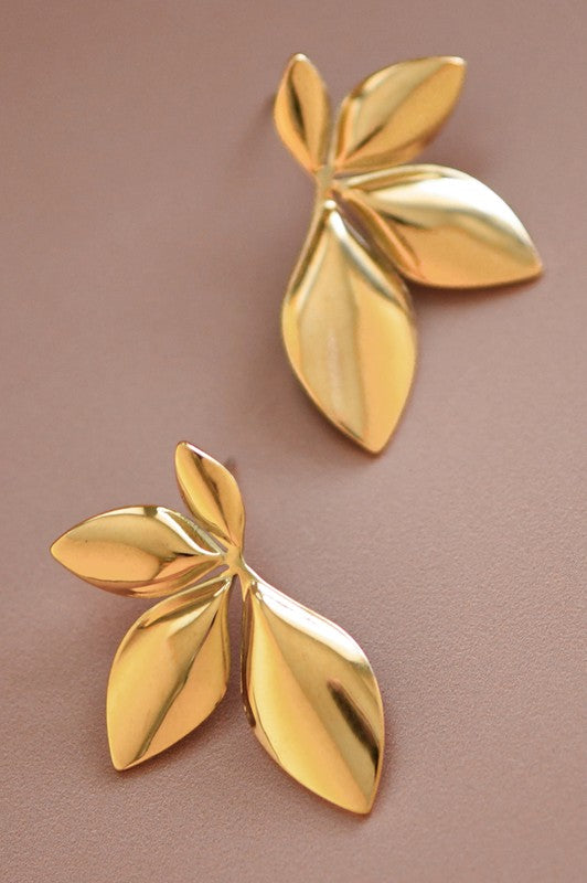 Leaf Gold Earring