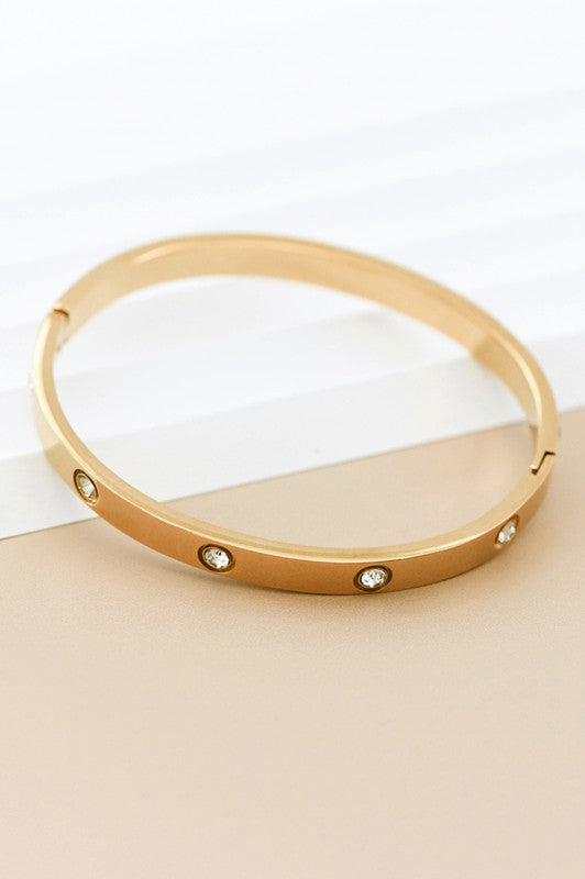 Gold Plated Waterproof Stainless Steel Bangle