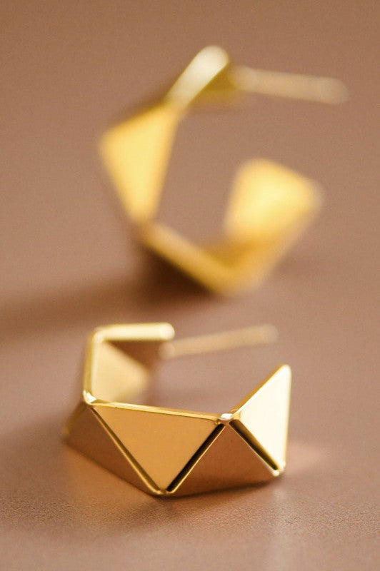 Gold Geometric Earrings