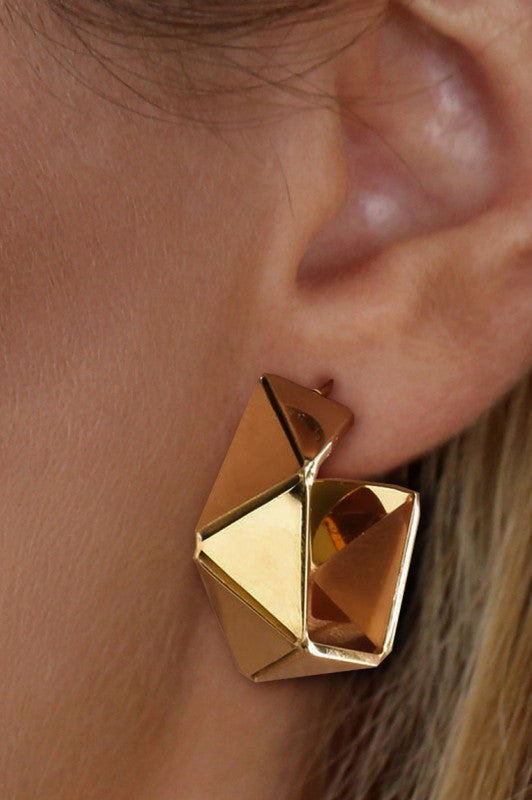 Gold Geometric Earrings