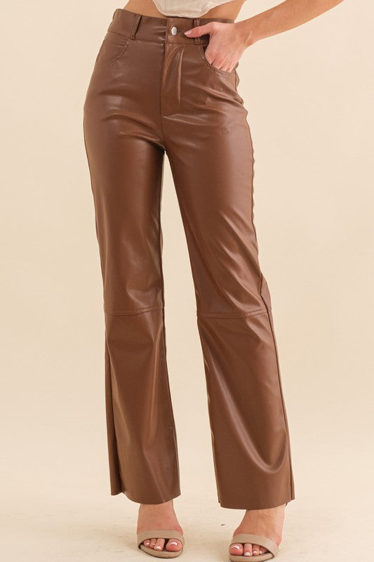 Faux Leather Pu Pants
