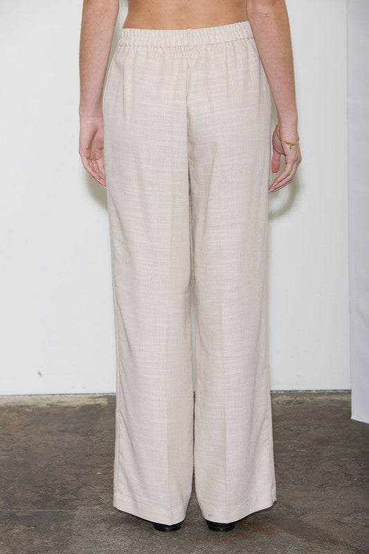 Straight Leg Linen Pants