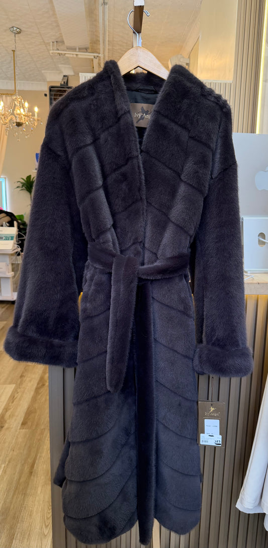 Long Black Fur Jacket