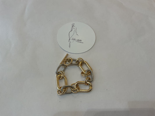 Gold + Silver Chain Bracelet