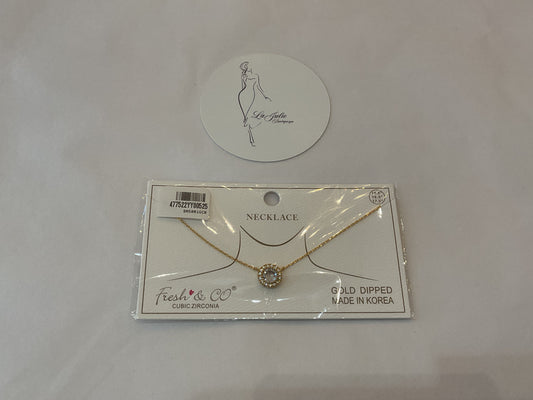 Gold Stone Necklace