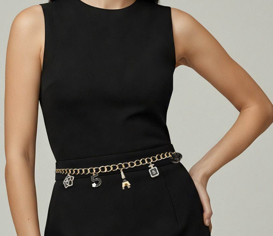 Decorative Charm Station Waist Chain Belt