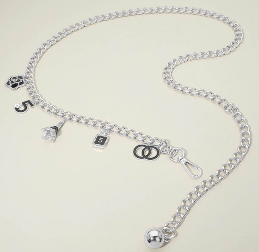 Decorative Charm Station Waist Chain Belt